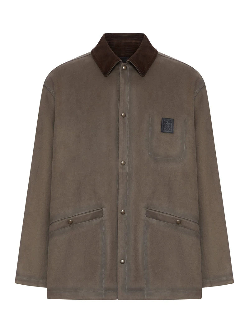 Loewe Men's Jacket in Khaki