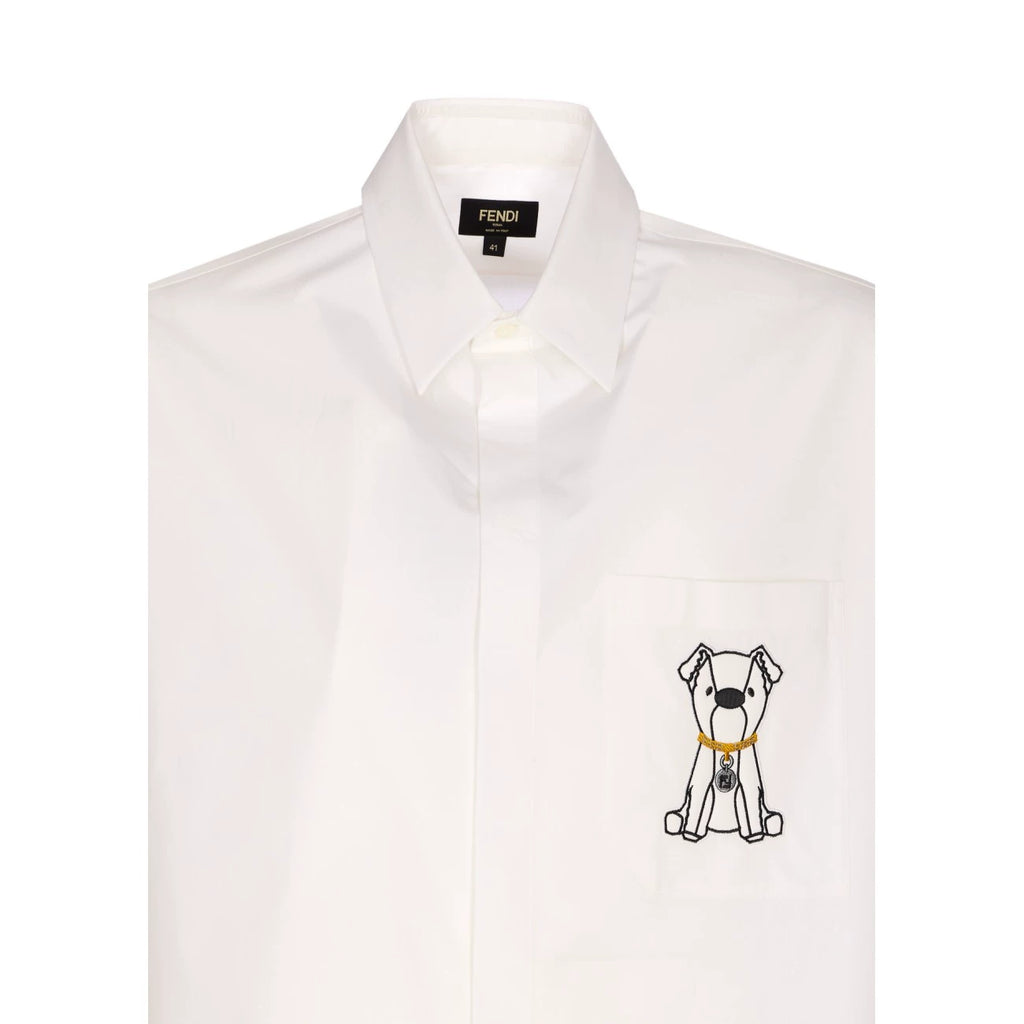 Fendi Men's Ito Shirt in White