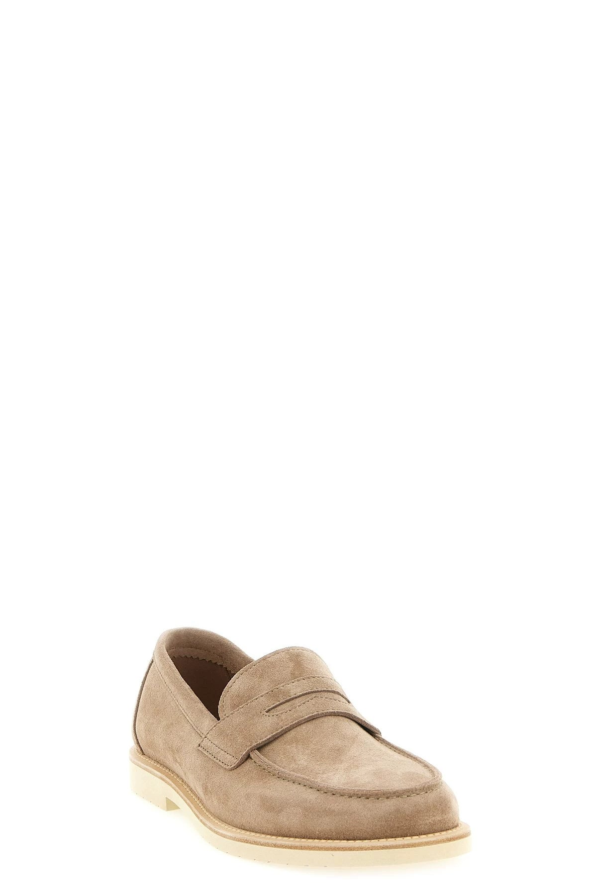 Brunello Cucinelli Men's Loafers in Beige