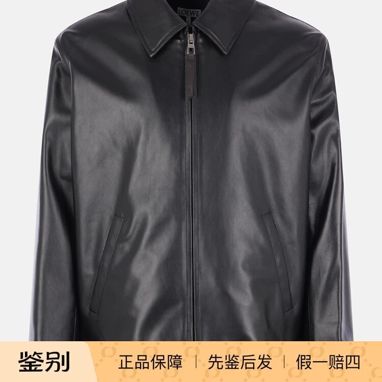Loewe Men's Leather Jacket in Black