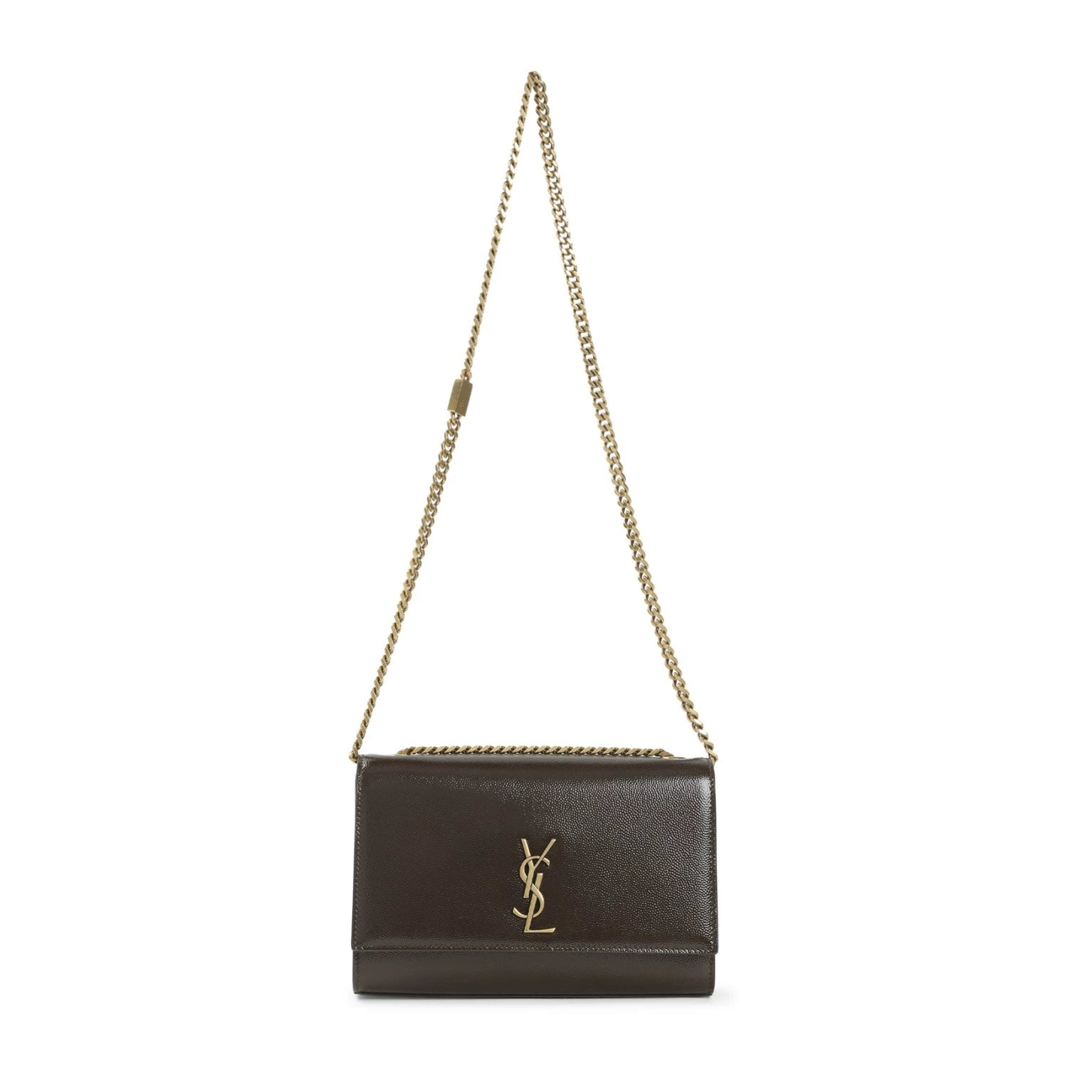 Saint Laurent YSL Kate Small Shoulder Bag in Khaki