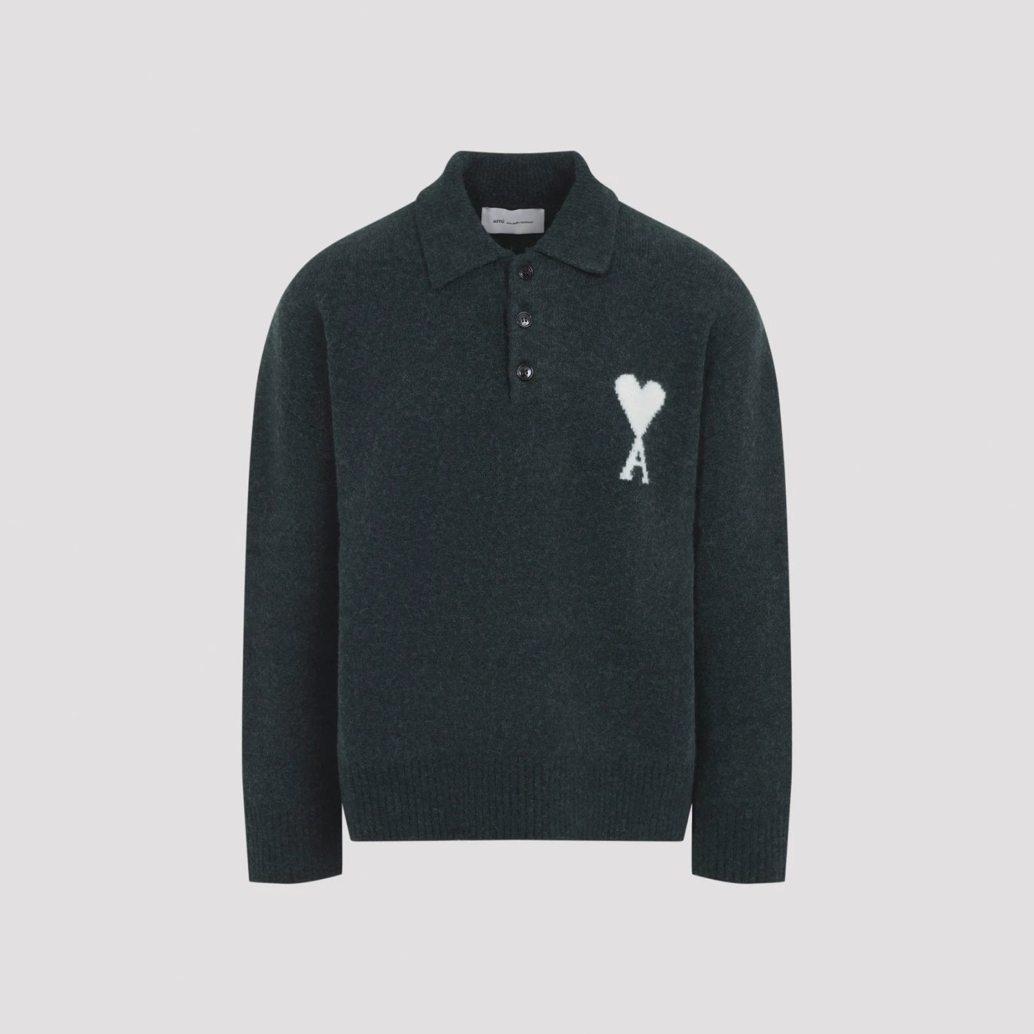 Ami Alexandre Mattiussi Ami Paris Adc Polo Shirt in Green
