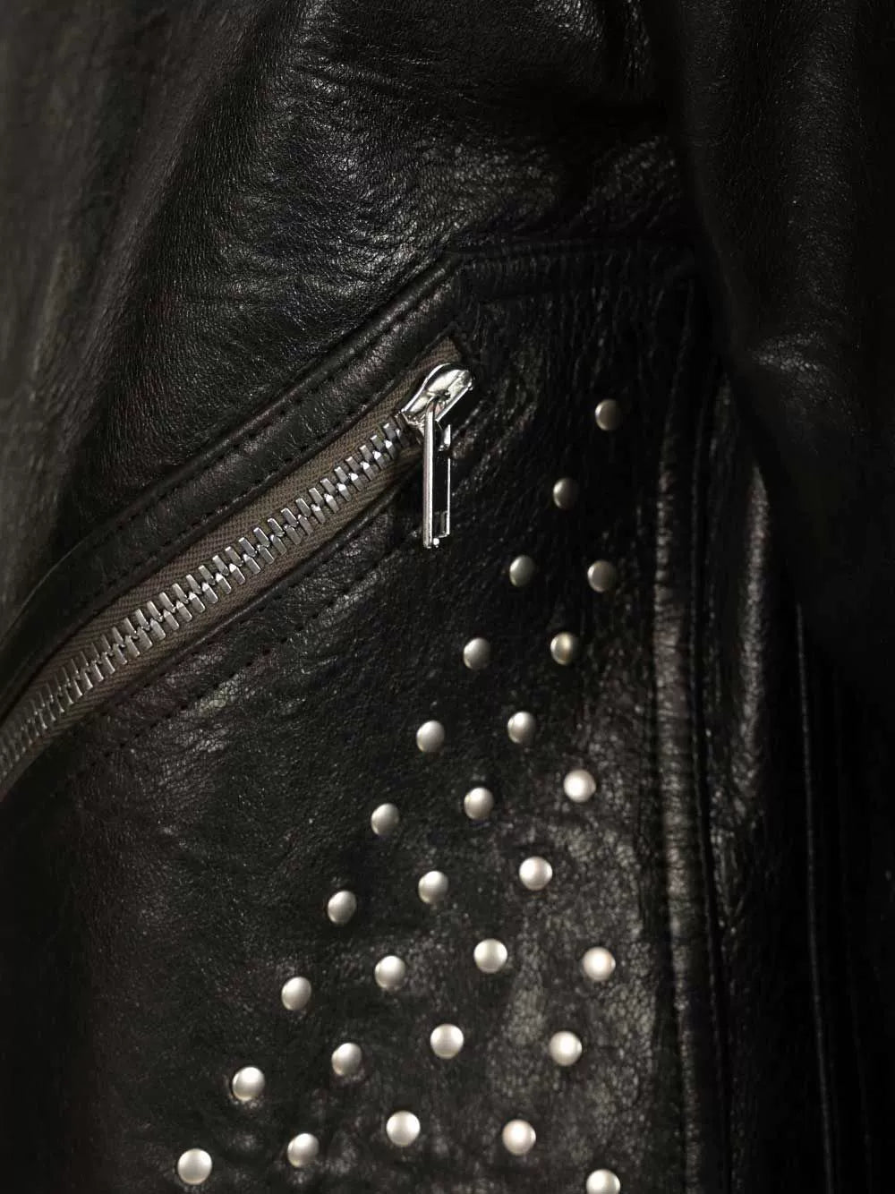 Rickowens Men's Rick Owens Leather Jacket in Black