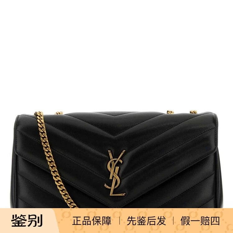 Saint Laurent YSL Loulou Medium Bag in Black