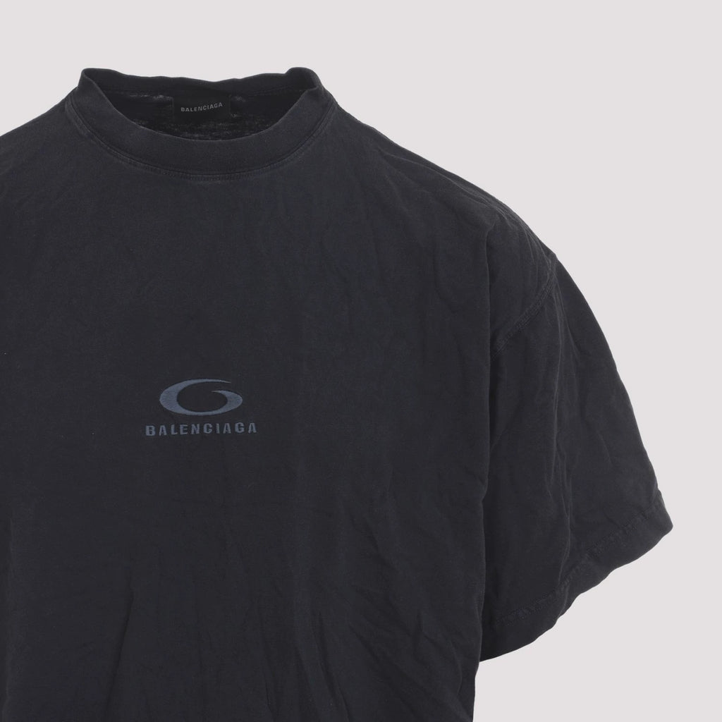 Balenciaga Men's Logo T-Shirt in Black