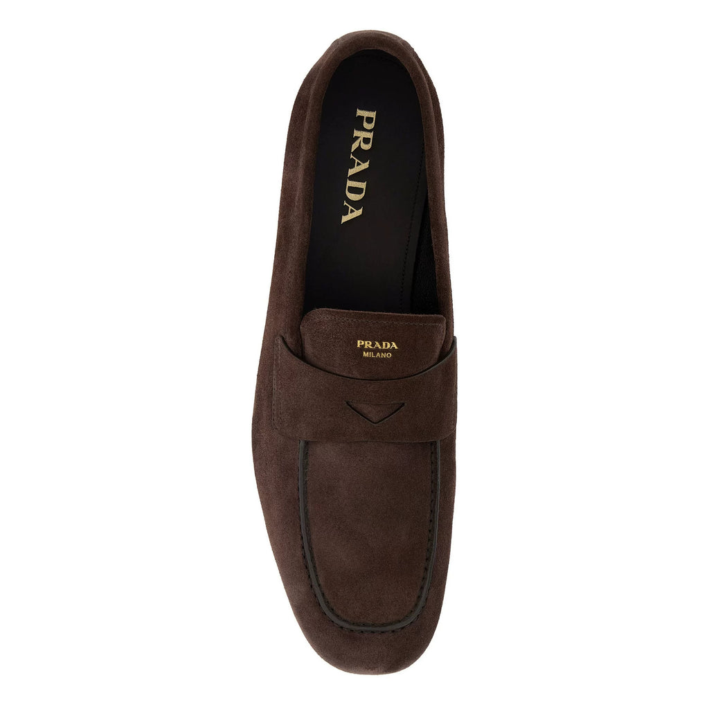 Prada Men's Loafers in Dark Brown