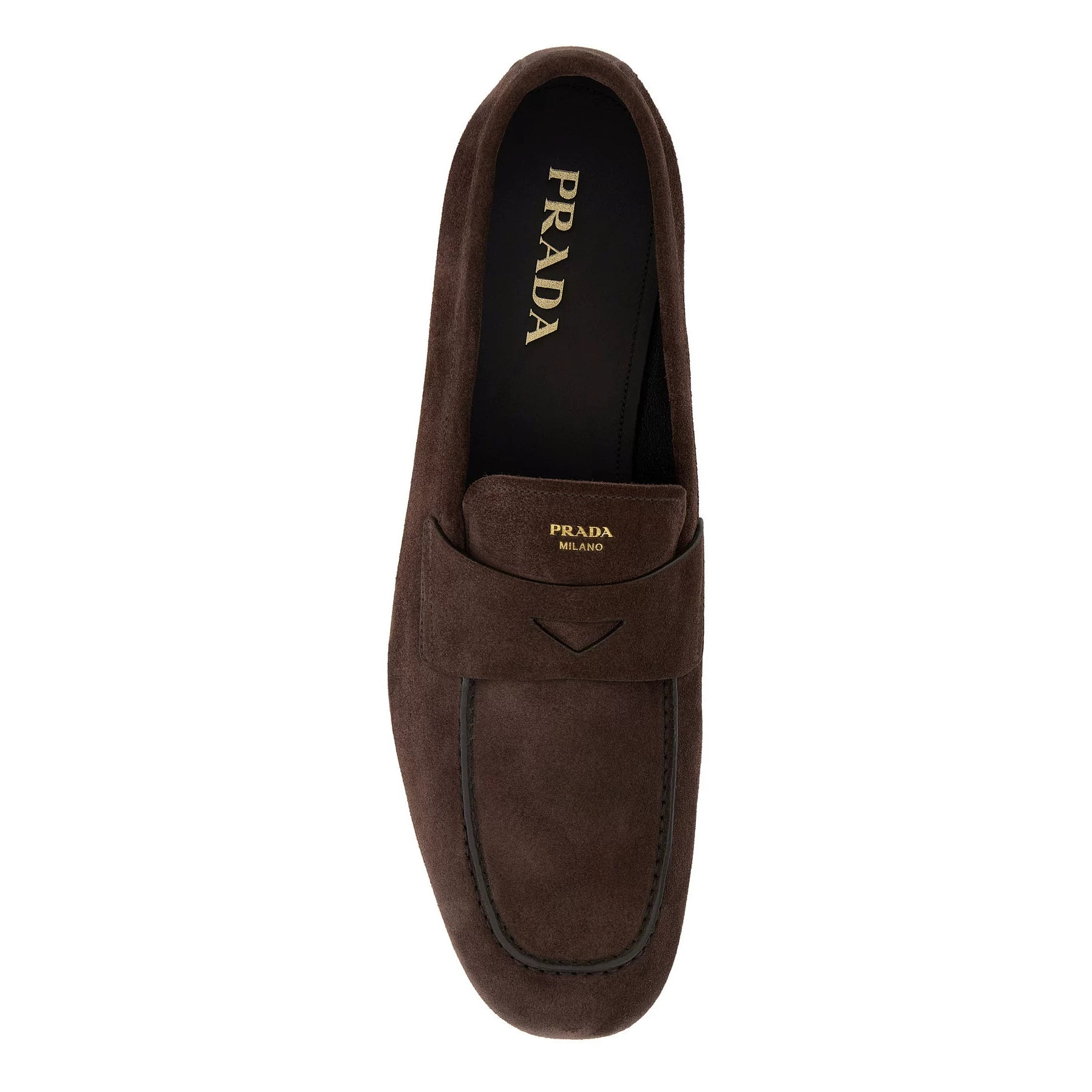 Prada Men's Loafers in Dark Brown