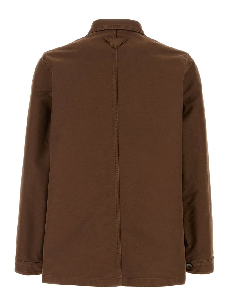 Prada Men's Jacket in Brown