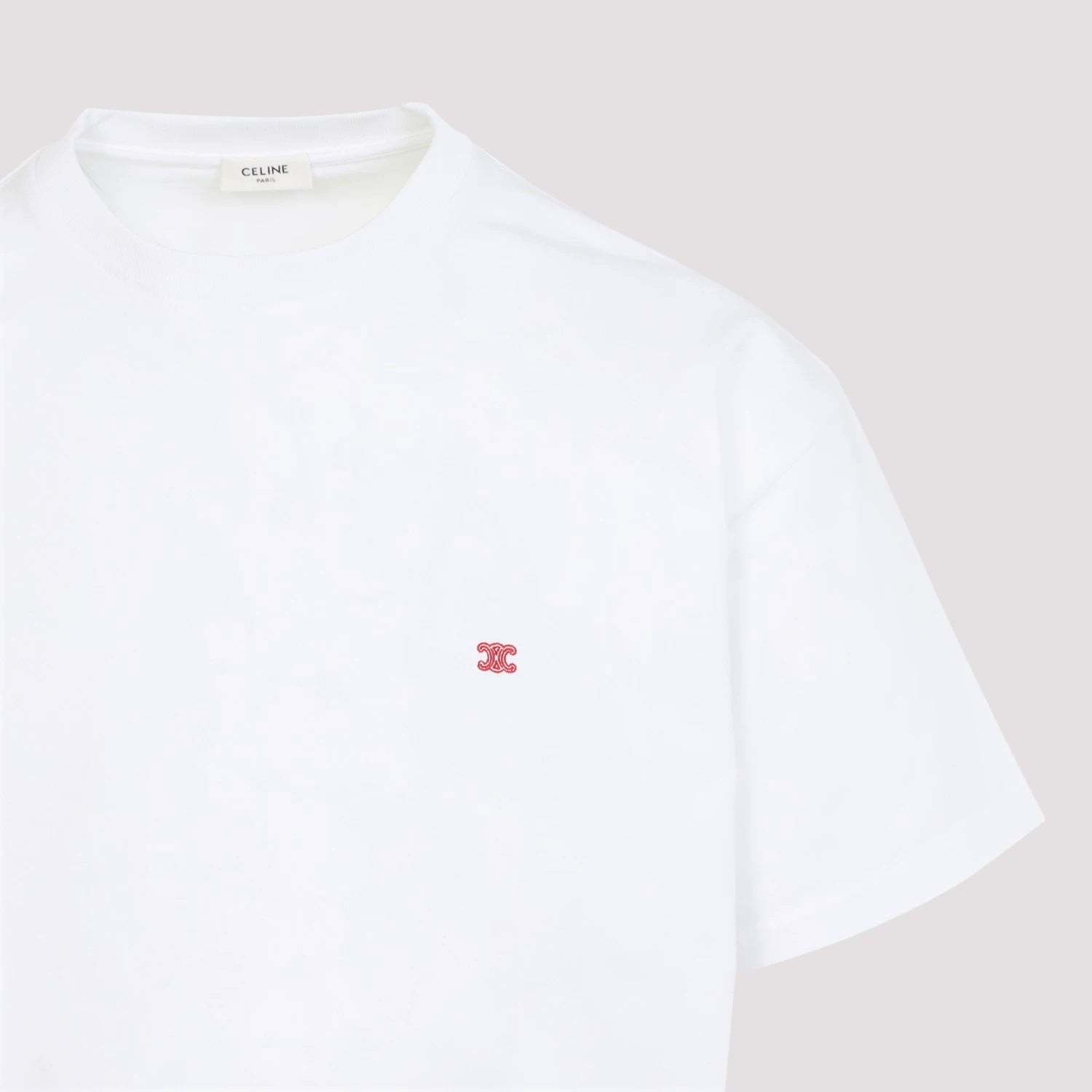 Celine Men's Logo T-Shirt in White