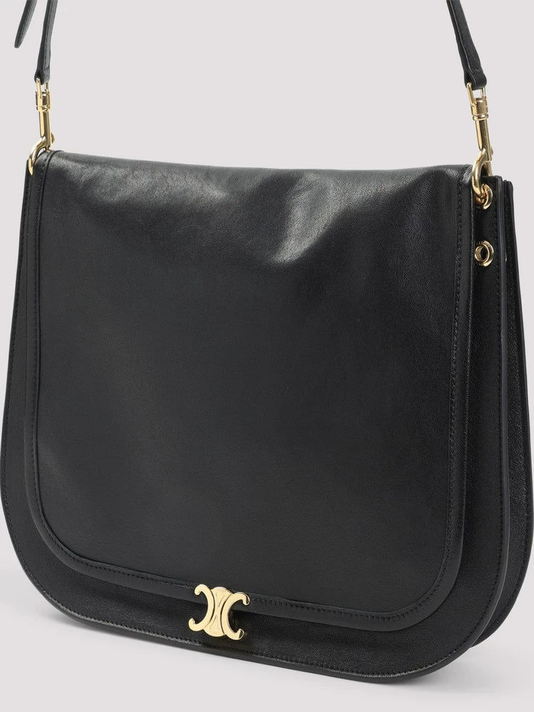 Celine Women's Besace Medium Shoulder Bag in Black