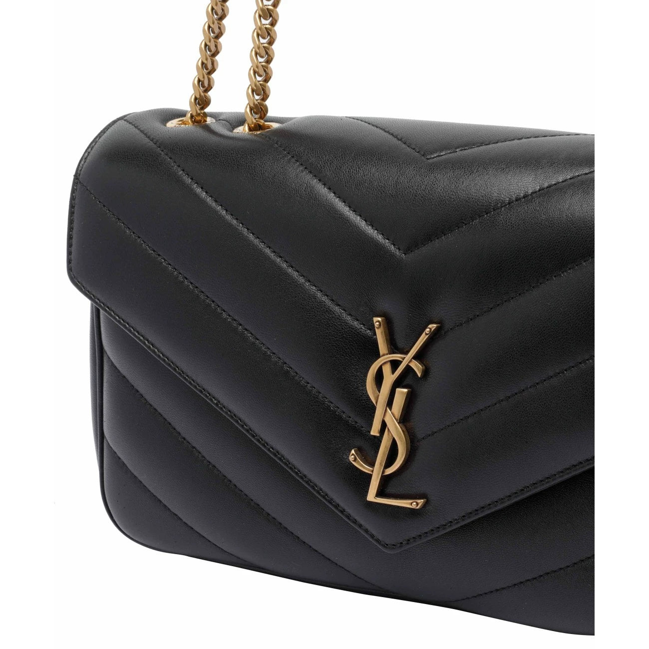 Saint Laurent YSL Loulou Medium Bag in Black