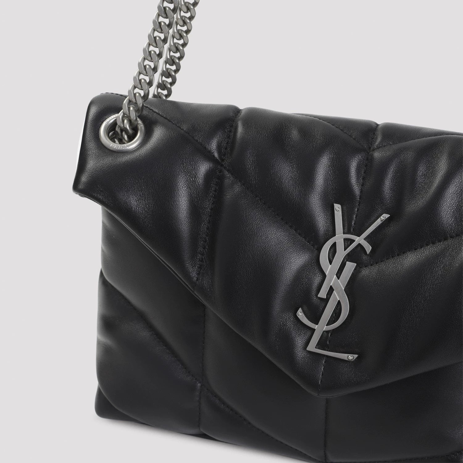 Saint Laurent YSL Puffer Small Bag in Black