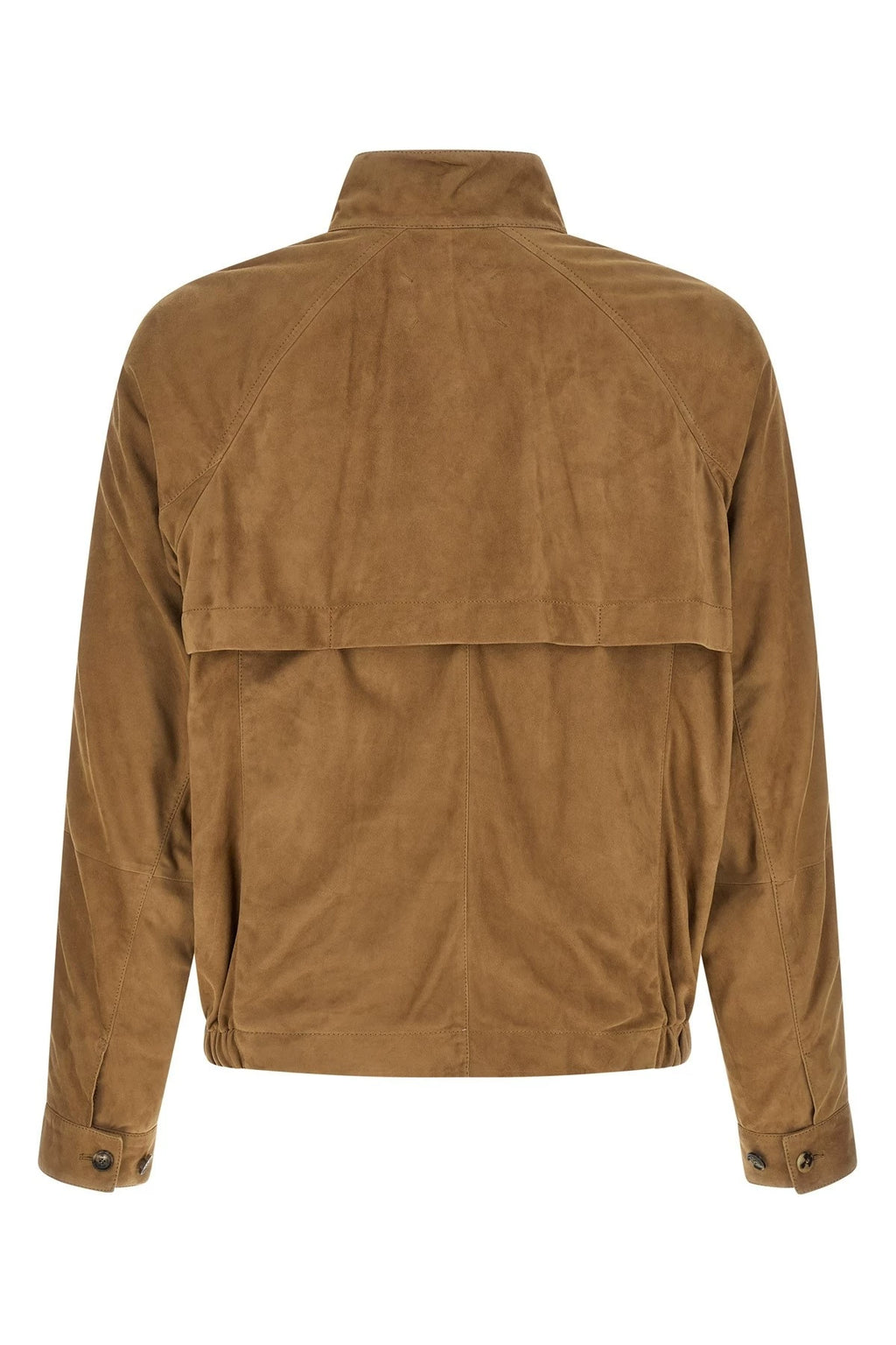 Brunello Cucinelli Men's Leather Jacket in Brown