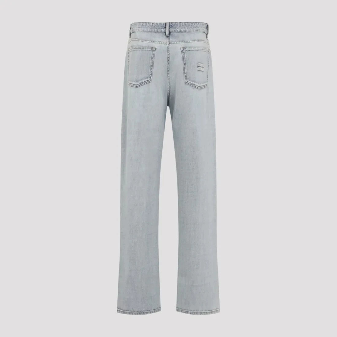 Miu Miu Women's Logo Jeans in Light Blue