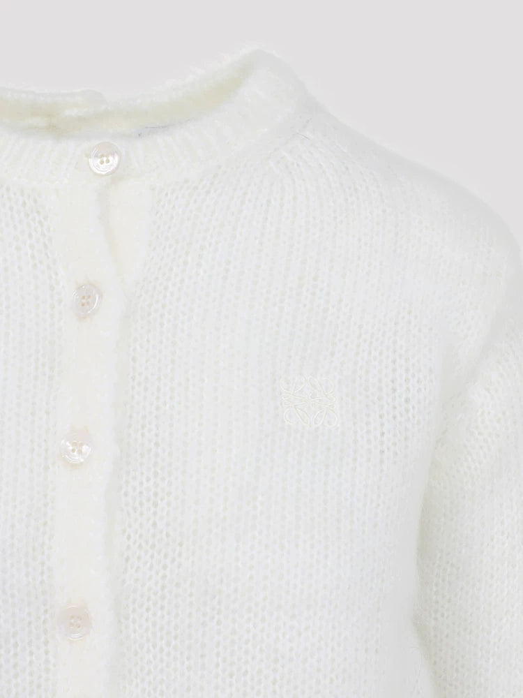 Loewe Women's Anagram Cardigan in White