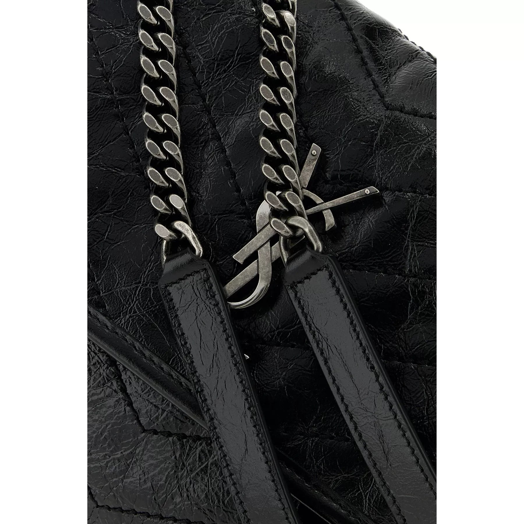Saint Laurent Women's YSL Niki Tripouch Bag in Black