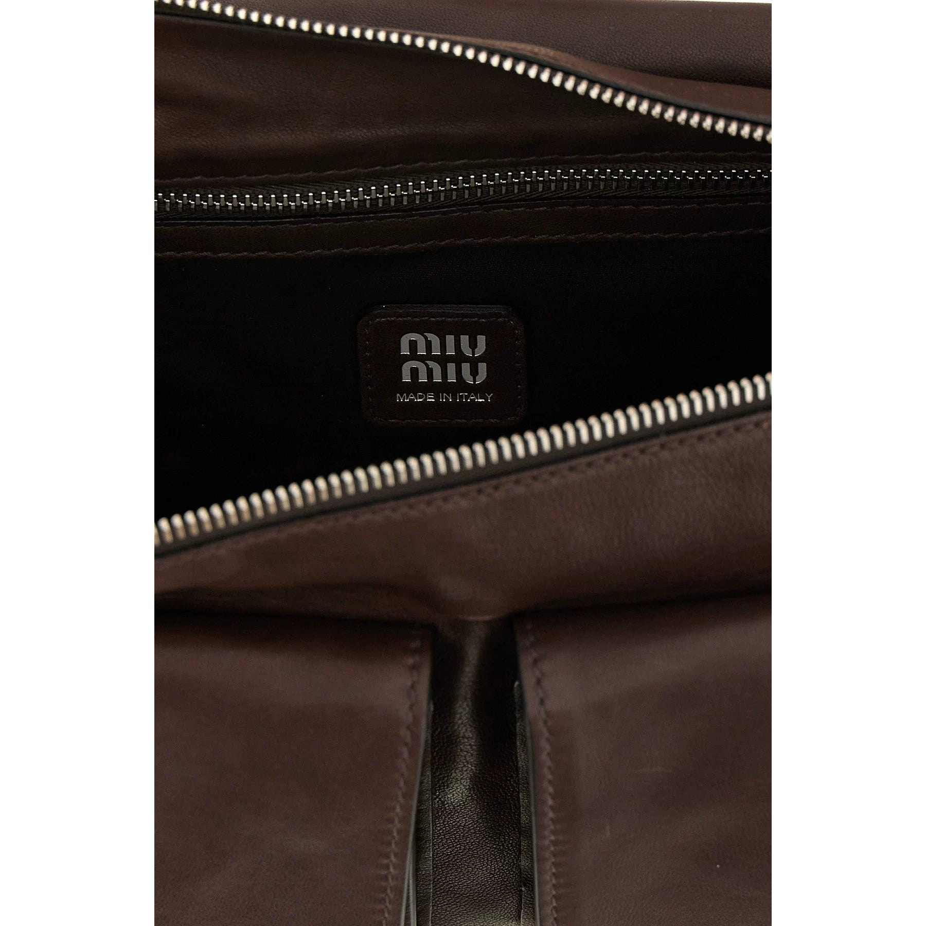 Miu Miu Utilitaire Small Shoulder Bag in Brown