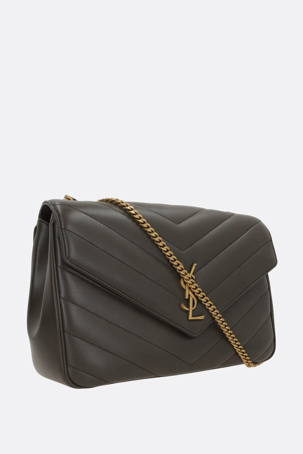 Saint Laurent Women's Saint Laurent YSL Loulou Large Bag in Grey