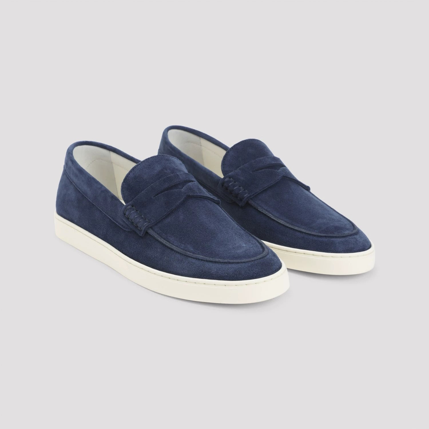 Brunello Cucinelli Men's Loafers in Blue