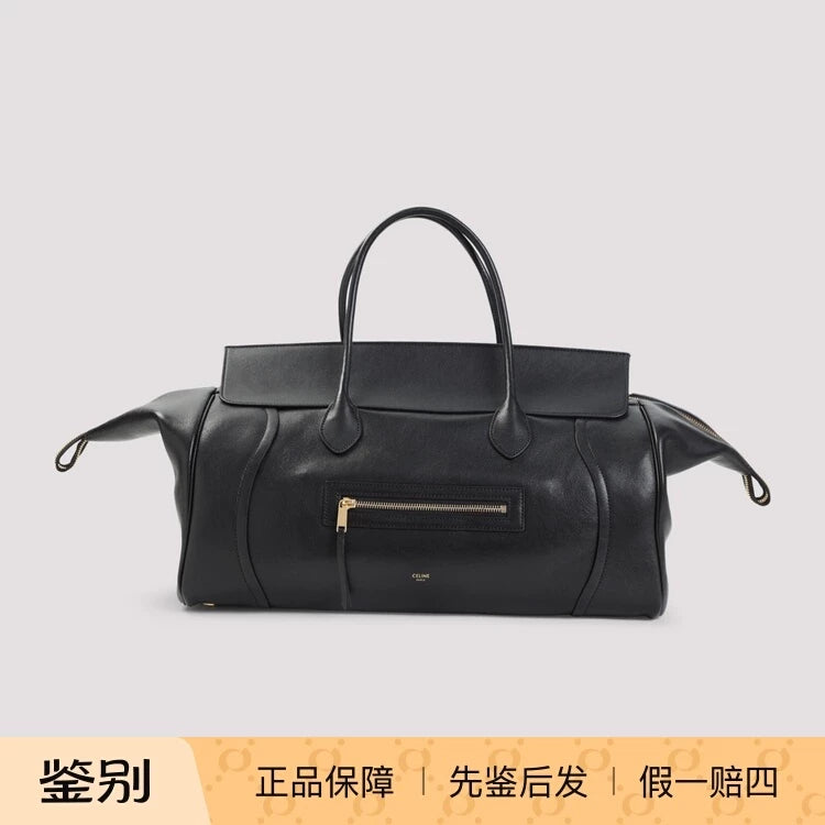 Celine Women's New Luggage Large Handbag in Black
