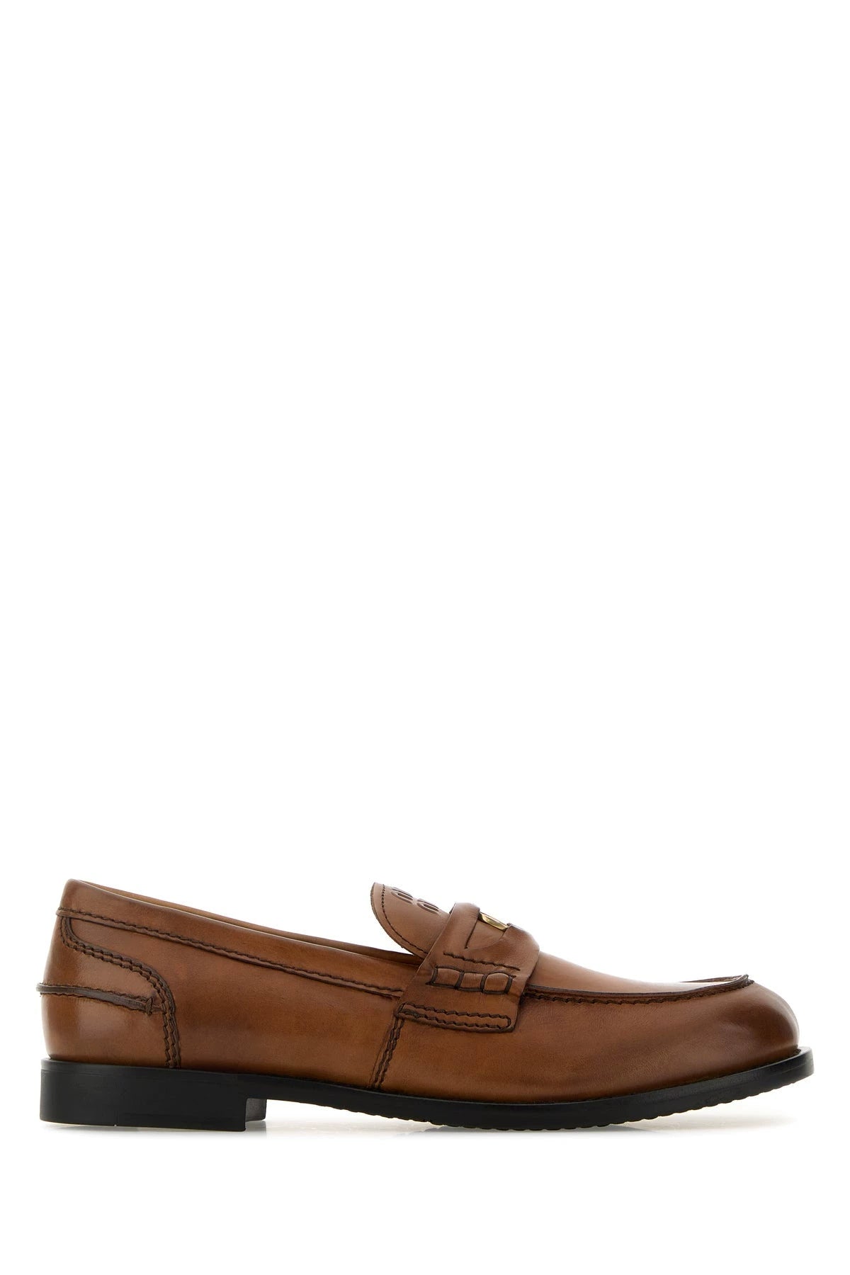 Miu Miu Women's Loafers in Dark Brown