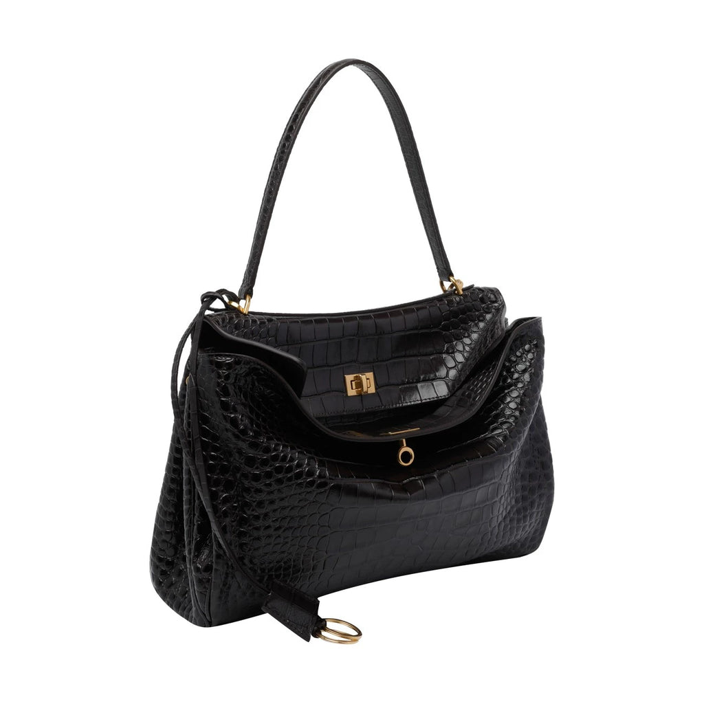 Balenciaga Women's Rodeo Medium Shoulder Bag in Brown