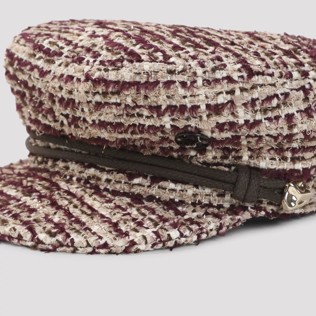 Maison Michel New Abby Hat in Burgundy