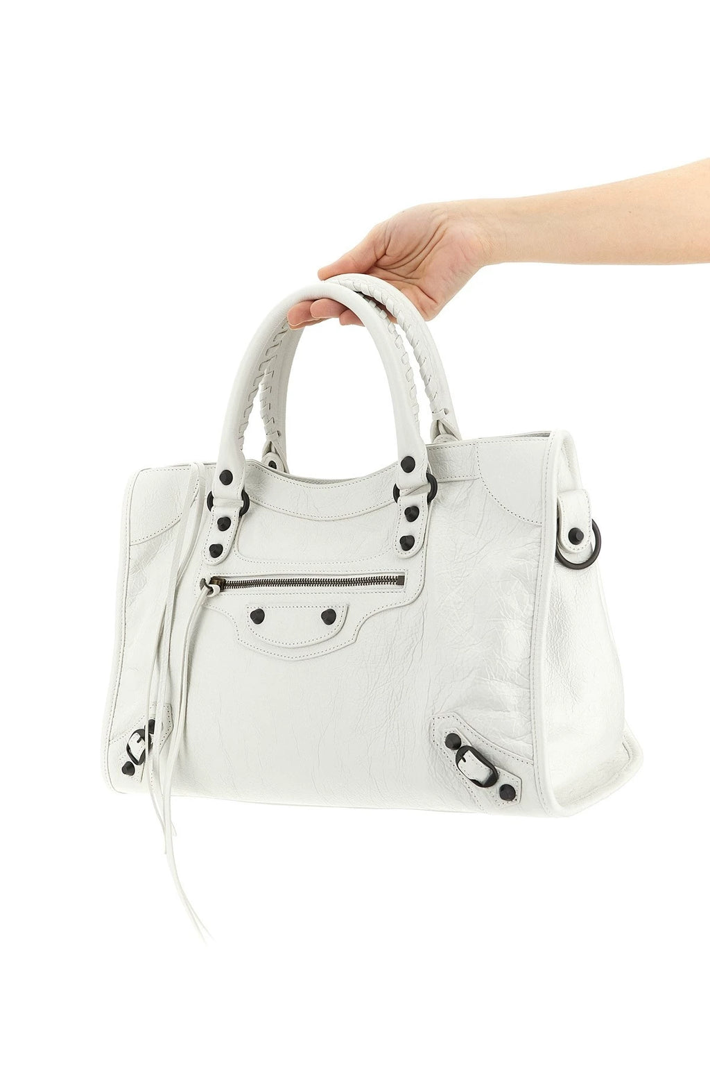 Balenciaga Women's Le City Medium Handbag in White