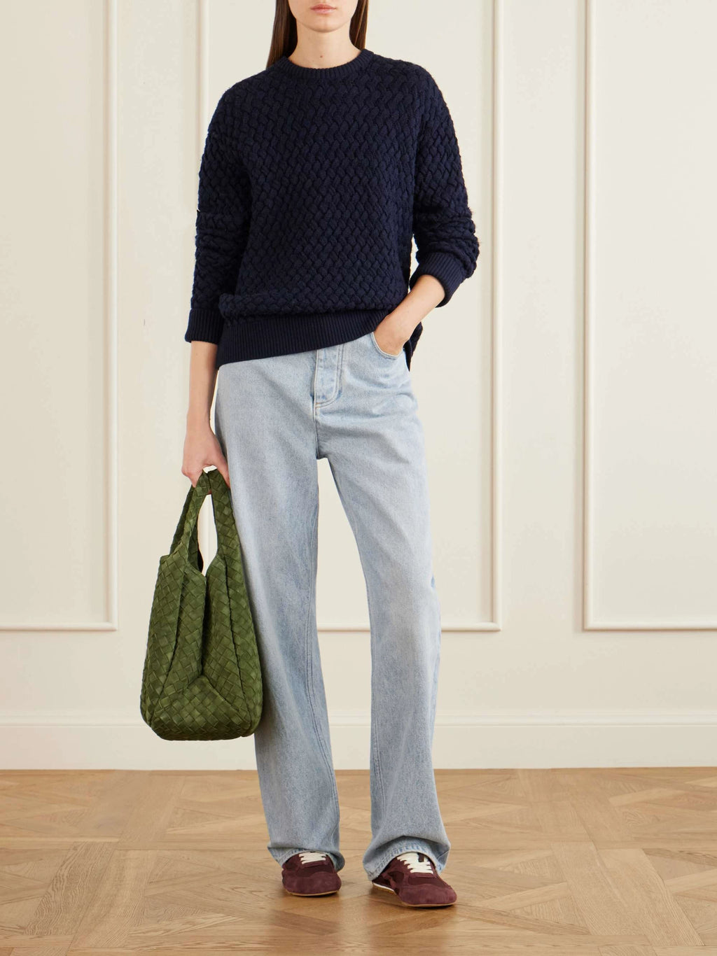 Bottega Veneta Women's Campana Large Bag in Green