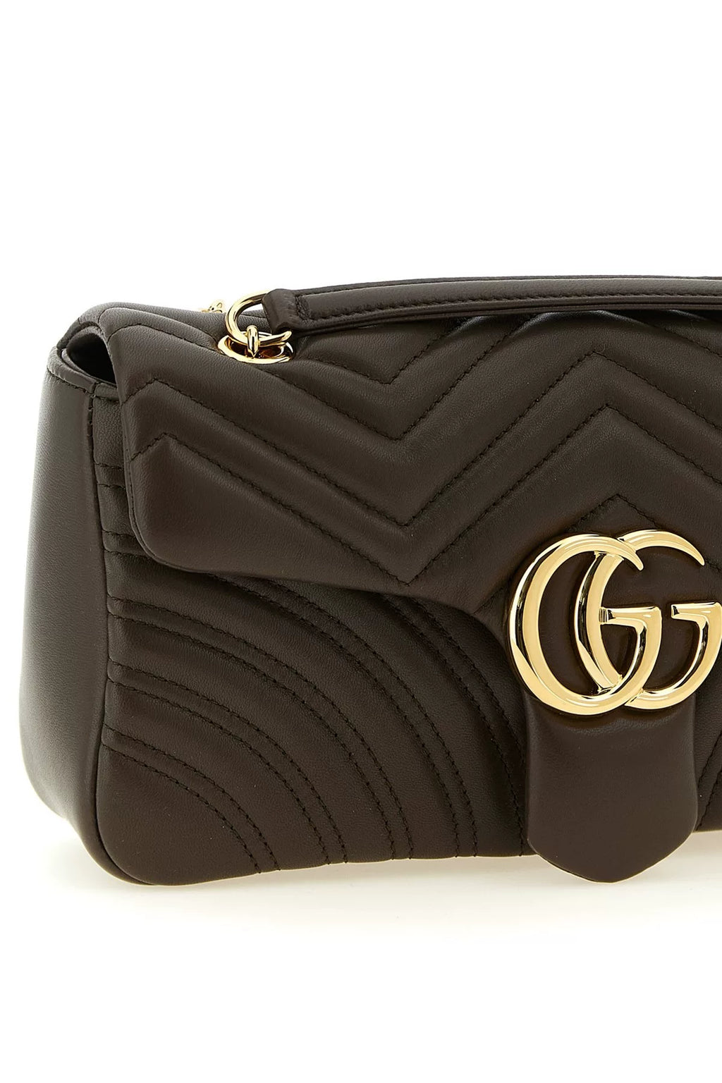 GUCCI Women's Medium GG Marmont Chain Bag in Greige