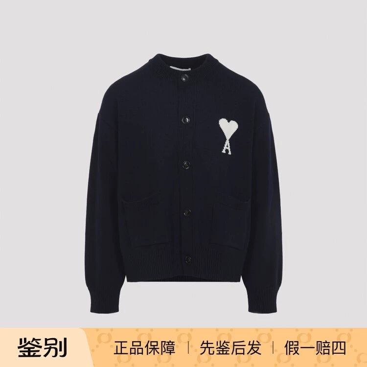 Ami Paris Cardigan in Blue