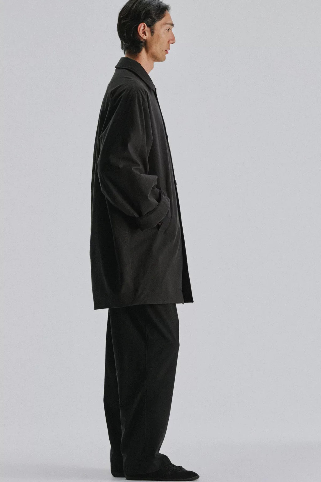 The Row Men's Verna Coat in Black