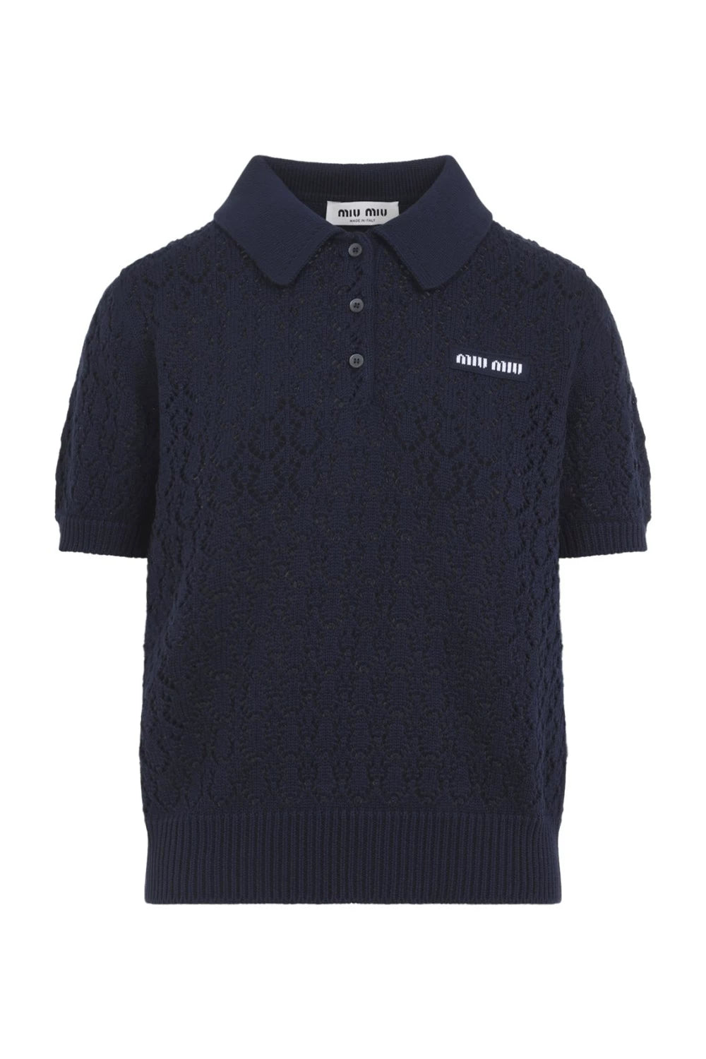 Miu Miu Women's Polo Polo Shirt in Blue