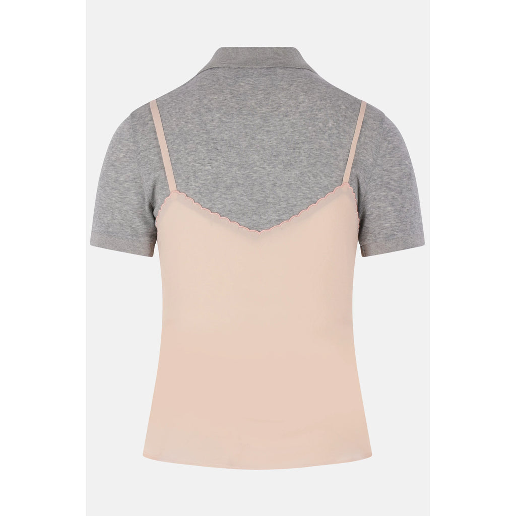 Miu Miu Women's Polo Polo Shirt in Grey