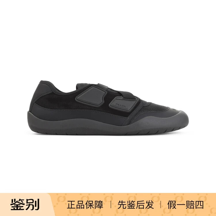 Prada Men's Speedrock Sneakers in Black