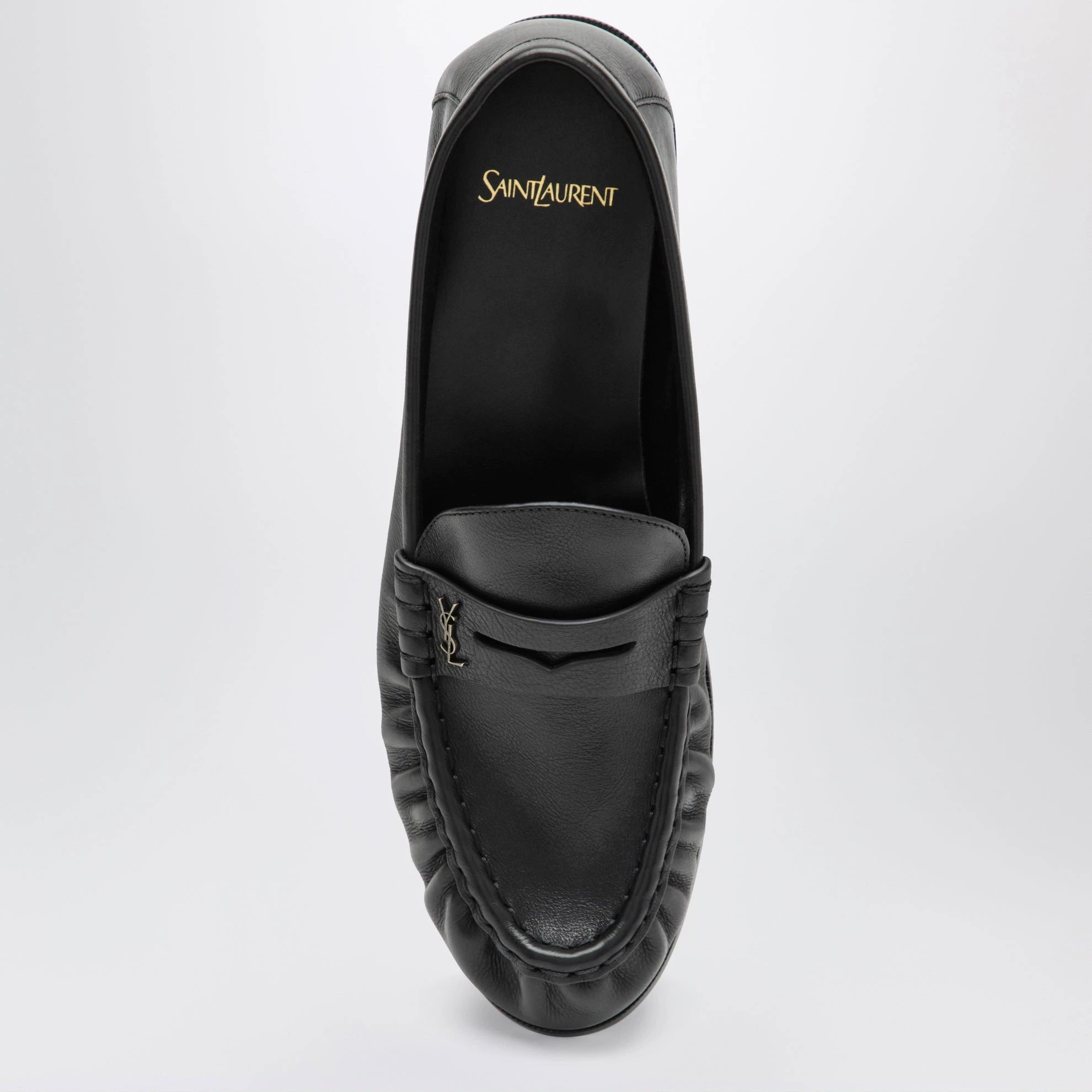 Saint Laurent Men's Le Loafer YSL Loafers in Black