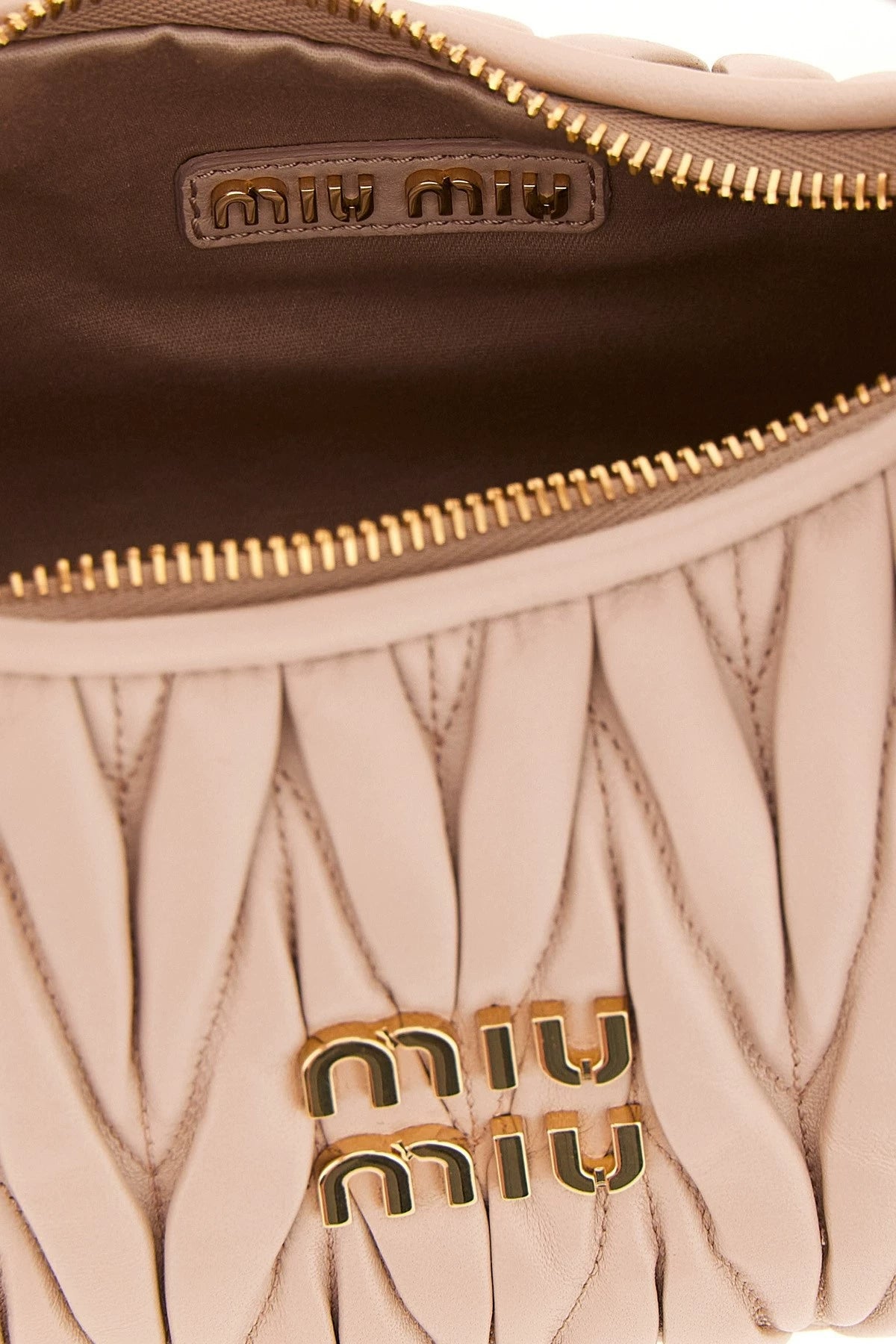 Miu Miu Women's Wander Small Crossbody Bag in Nude Pink