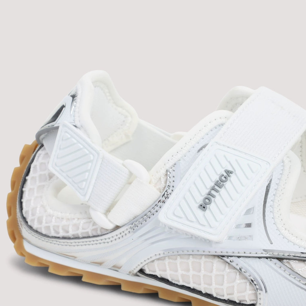 Bottega Veneta Women's Orbit Bv Sneakers in Silver