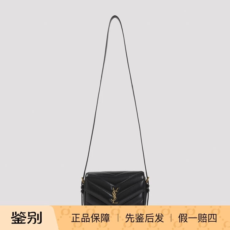 Saint Laurent Women's YSL Lou Lou Toy Shoulder Bag in Black