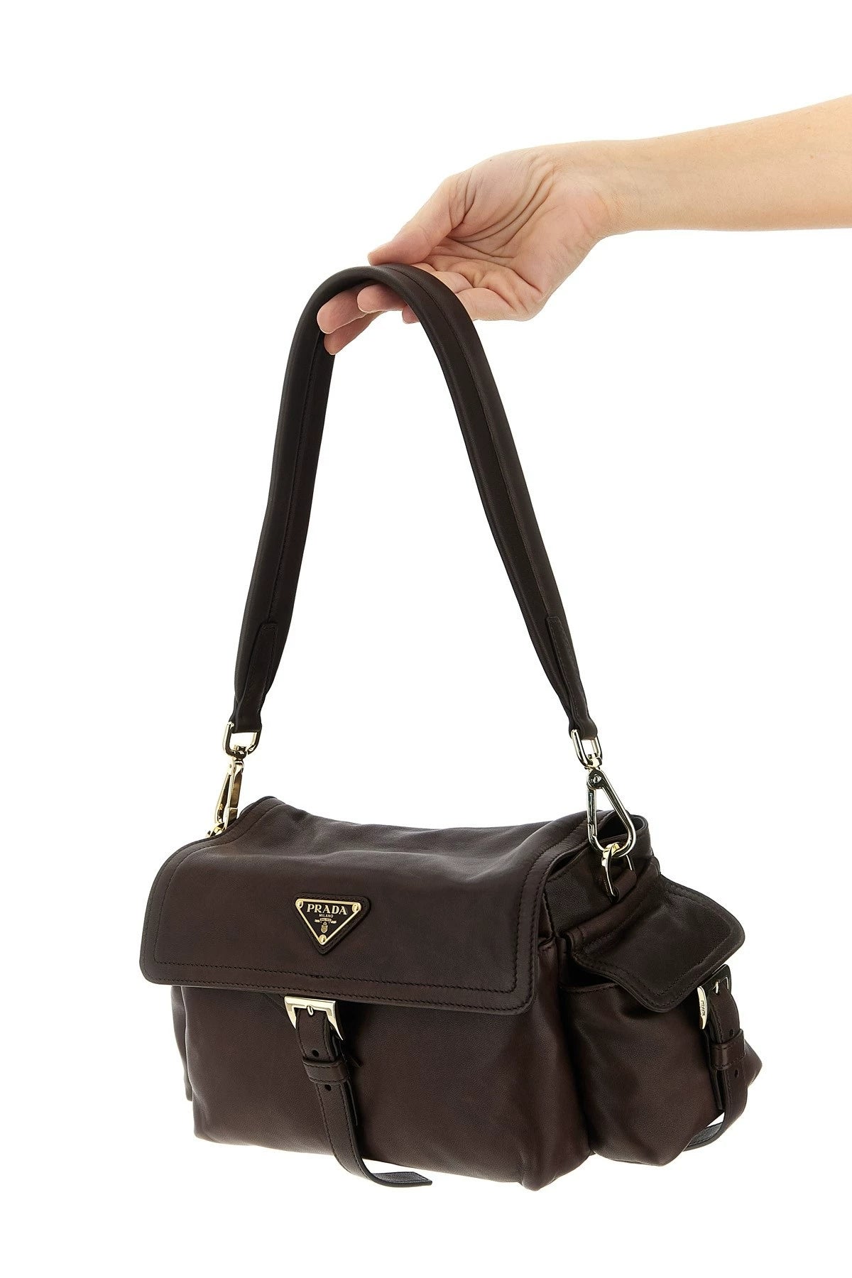 Prada Women's Explore Medium Shoulder Bag in Brown