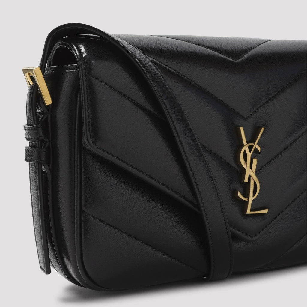 Saint Laurent Women's YSL Lou Lou Toy Shoulder Bag in Black