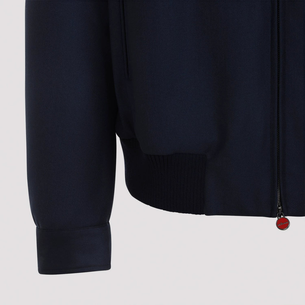 Kiton Men's Jacket in Blue