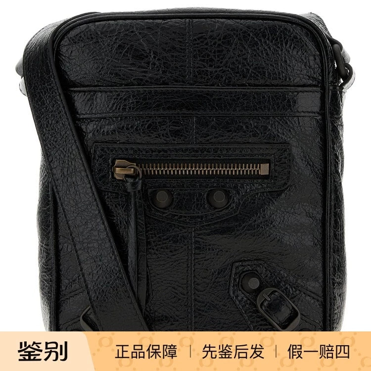 Balenciaga Men's Le City Small Bag in Black