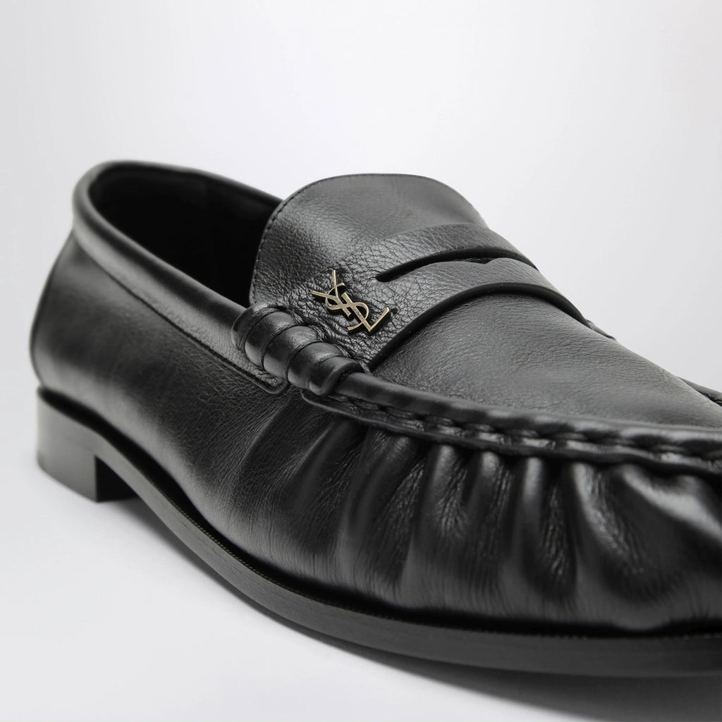Saint Laurent Men's Le Loafer YSL Loafers in Black