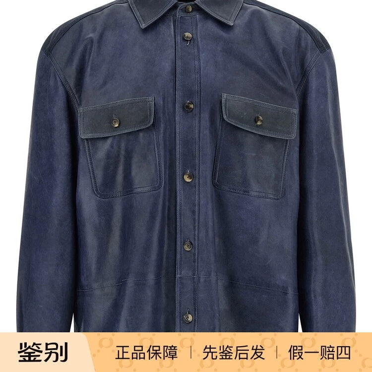 Loewe Men's Jacket in Blue