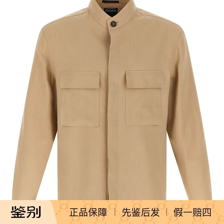 Zegna Men's Coat in Beige