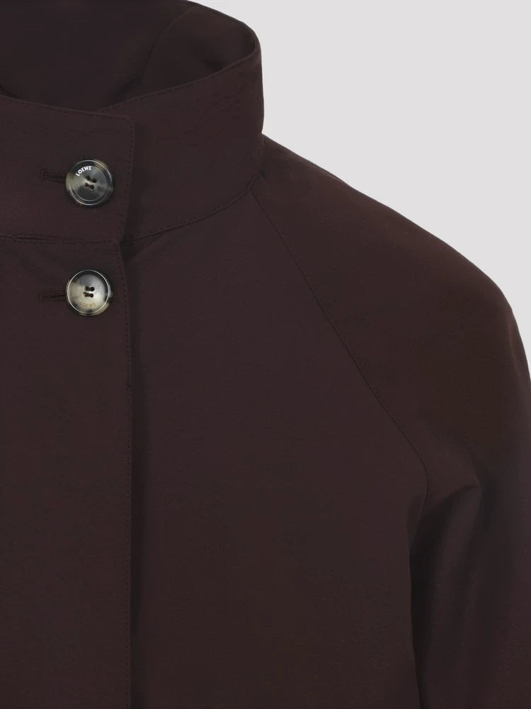 Loewe Women's Trench Coat in Burgundy