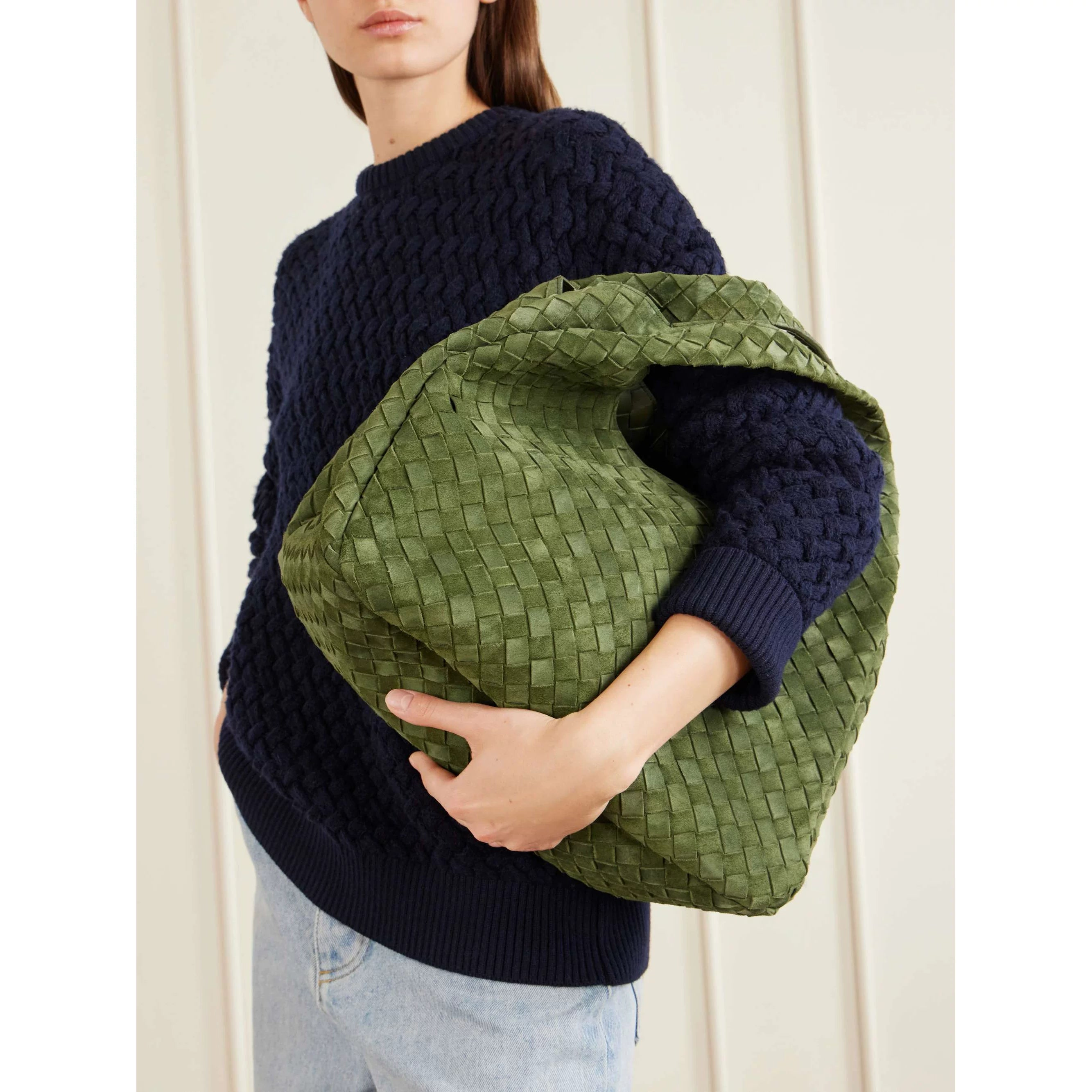 Bottega Veneta Women's Campana Large Bag in Green