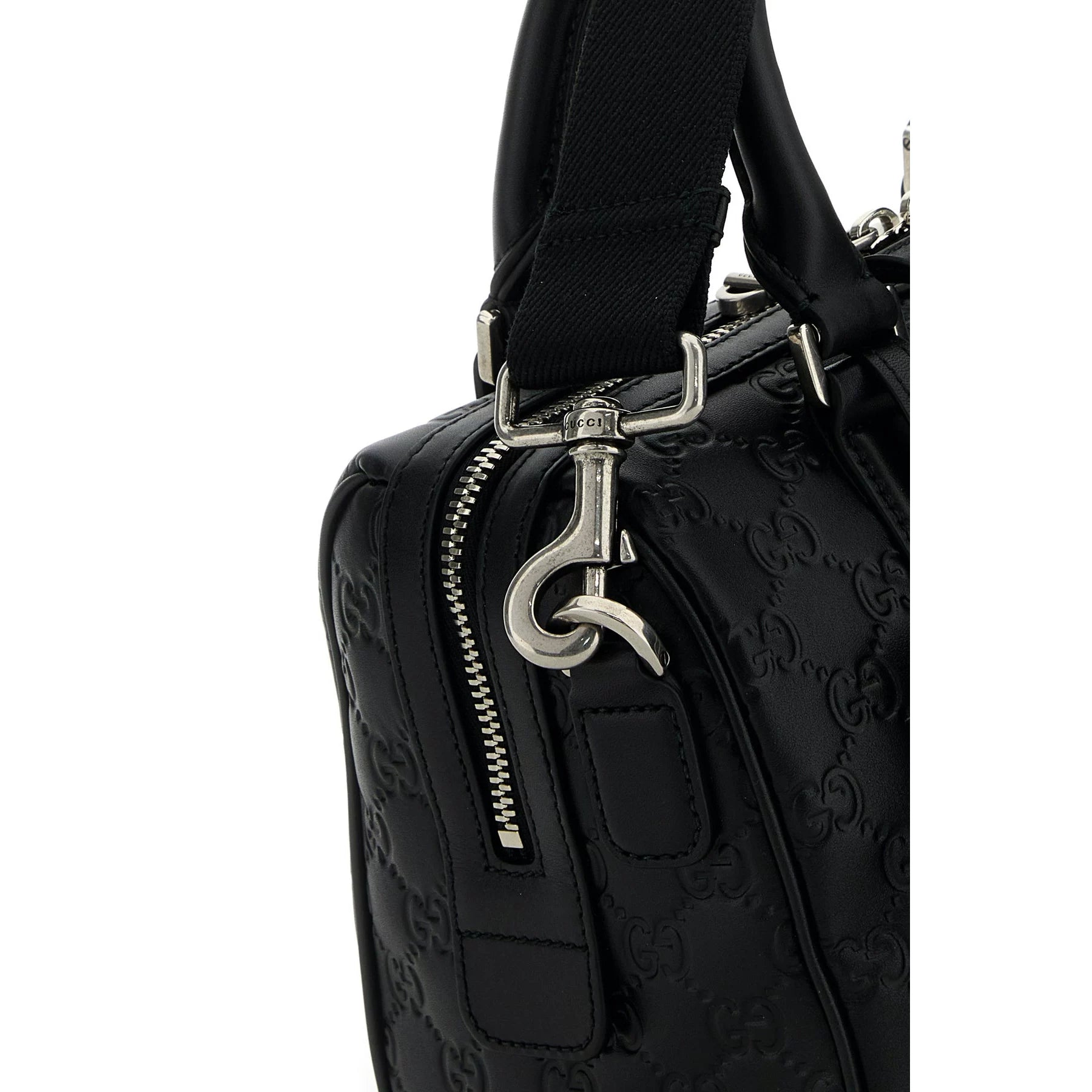 Gucci Men's Emblem Small Bag in Black