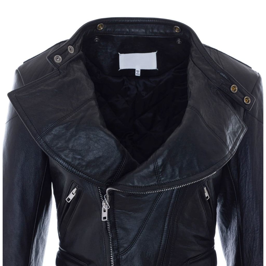 Maison Margiela Women's Leather Jacket in Black
